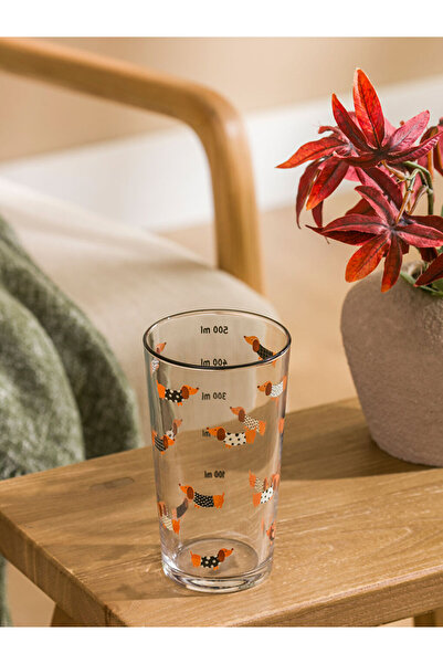 LC Waikiki Create Your Style from Uzg Store |   Printed Glass Cup 500 ml