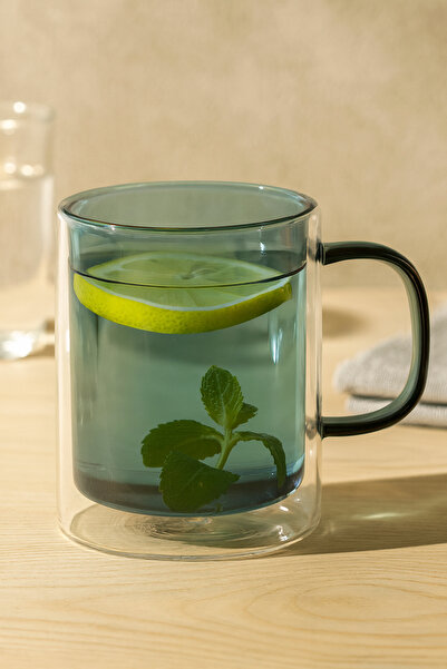 Glass In Love Çift Cidarlı Renkli Kupa - 390 CC