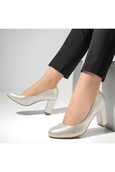 Modlet.ro Women's silver pumps MOD02834