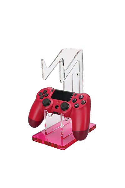 PadForce Suport pentru controler compatibil cu Xbox, PS5, PS4, Switch, căști, organizator de cablu, 2 sloturi - Roz