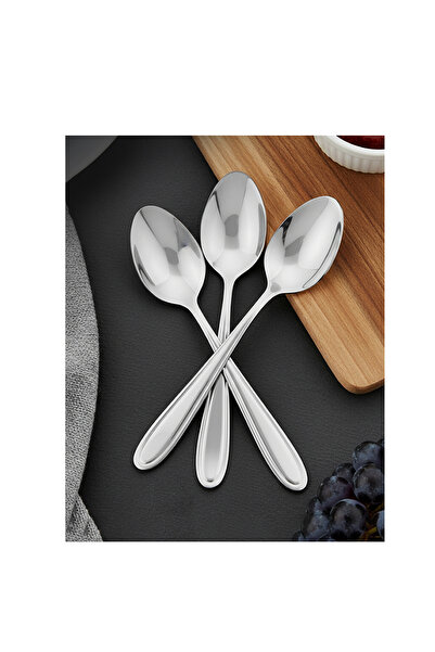 Bisbell طقم ملاعق عشاء من الفولاذ المقاوم للصدأ، مكون من 3 قطع - أدوات مائدة كلاسيكية ومتينة، BB3766