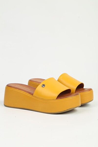 Pierre Cardin Women's Yellow Slippers