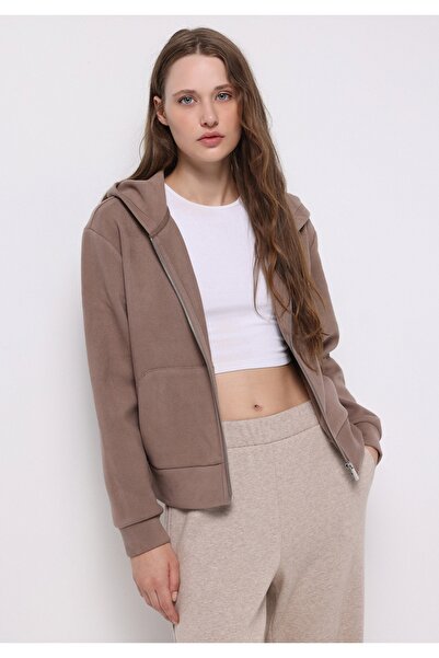 Colin's Regular Fit Hooded Plain Women's Sweatshirt