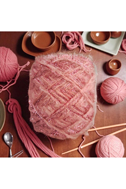 Kırlangıç خيط موهير وشعر كريستالي لامع للحية بتصميم مختلط، خيط محبوك يدويًا 170 جرام