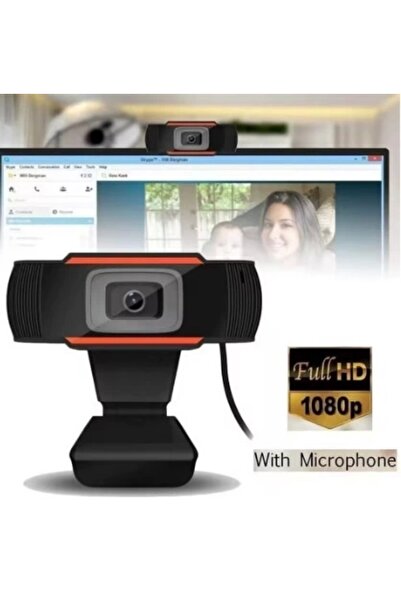 Vothoon WebCam Orjınal 1080p Konferans Kamera Dahili Mikrofon Chat Görüntülü Sohbet Yayın Kamerası HD Video