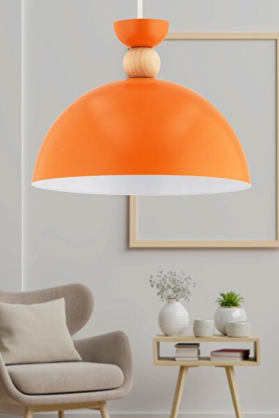 İstanbul Avize Oreo Tekli Truncu Sarkıt Sıvama Metal Ahşap Başlıklı Lüx Avize