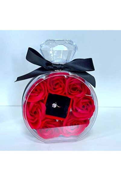 velve Set floral My Only Rose,ambalaj decorativ sticla parfum,Trandafiri sapu...