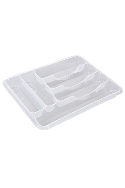 offlimits Cutlery Holder, model with 6 compartments, 40x30x4.5 cm, White