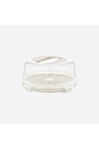 Se Yank Haus Cake Pastry Storage Container, Lockable Glass Transport Box Large Size