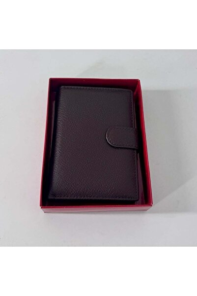 velve Γυναικείο πορτοφόλι Hassion, διπλό άνοιγμα, καφέ