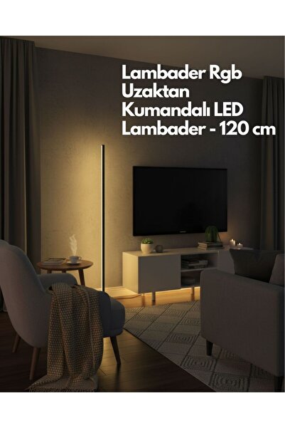 Cata LAMBADER RGB 120 cm Uzaktan Kumandalı RGB Lambader – 16 Renk & Dimlenebilir LED Ambiyans Işık