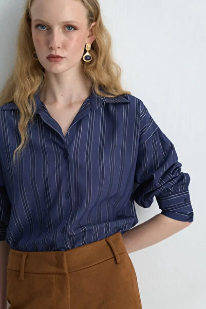 Gusto Çift Taşlı Gold Küpe - Gold