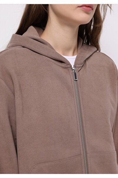 Colin's Regular Fit Kapüşonlu Düz Kadın Sweatshirt