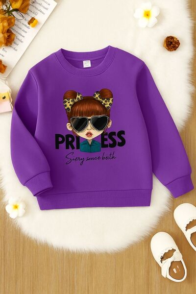 DM DOLCE MORE ДЕТСКА СУИТШИРТКА С ПРИНТ „ПРИНЦЕСА“