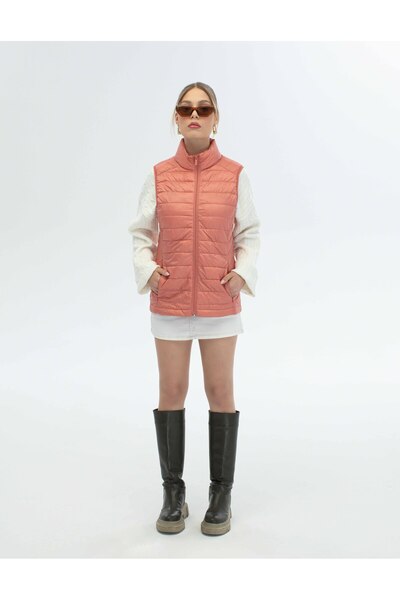 ABOUT US Quilted Fully Padded Seasonal Regular Fit Vest # 4630