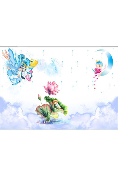 VIODESIGN Fototapet Copii, autoadeziv, Corabie in Nori , multicolor, 120x200 ...