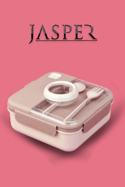 JASPER L-00927 Boutique Beslenme Kabı - Bej - 1.25 Lt