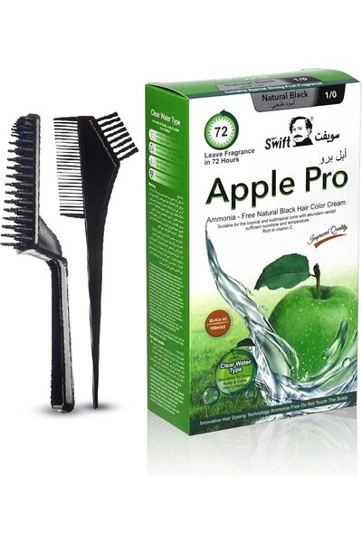 SWİFT كريم لون الشعر أبل - لون أسود طبيعي دائم