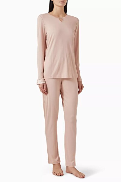Hanro Claire Long Sleeve Cotton-Modal Pajama Set Elegant & Comfortable Loungewear