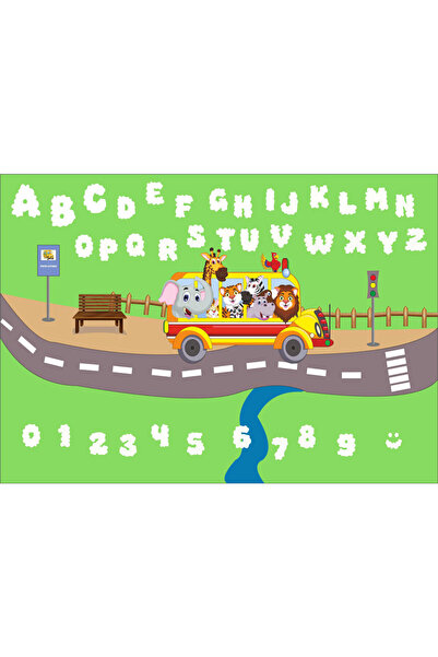 VIODESIGN Fototapet copii Alfabet Educatie, autoadeziv, 120x200 cm