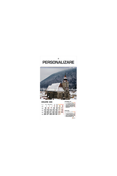 Arhi Design Calendar perete A3 ROMANIA - 12 coli,3 buc/set,