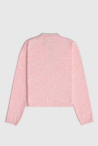 Suede Style 51180 - Kadın Bisiklet Yaka Basic Triko Hırka