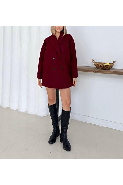 SUYA US WEAR Oversize Belted Short Cashmere Coat