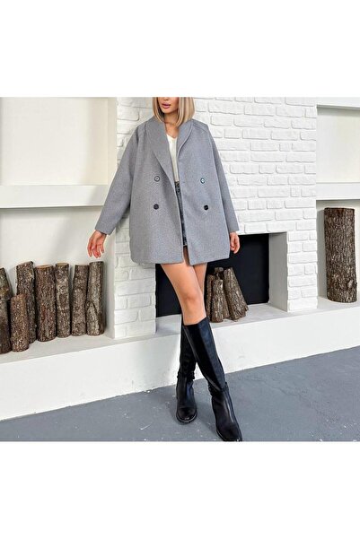 SUYA US WEAR Oversize Belted Short Cashmere Coat
