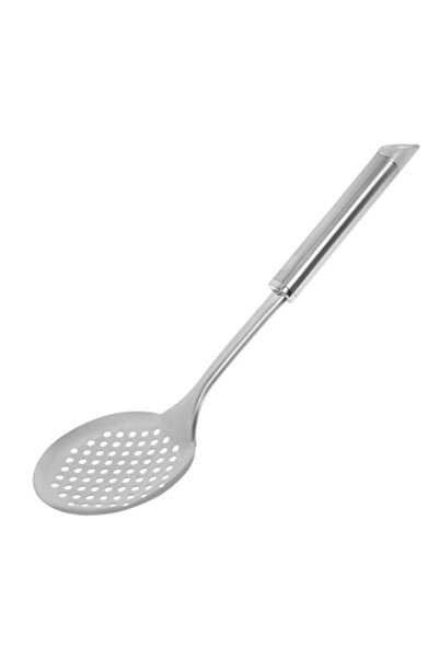 SHOPIENS Lingura cu gauri din otel inoxidabil Shopiens®, cu un inel pe maner pentru suspendare, 33 cm