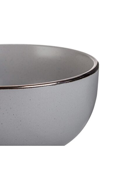 SHOPIENS Bol 700ml Ceramic Grey Ø15cm for Soups, Snacks, or Dessert Collection Lunar Grey