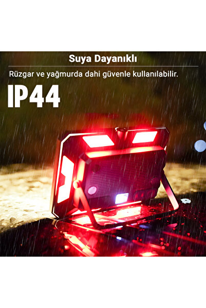 Cevval KXK-686 Şarjlı LED Projektör Lamba | IP44 Su Geçirmez, Kamp, Bahçe ve Acil Aydınlatma