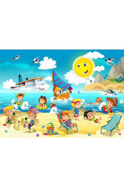 VIODESIGN Fototapet Copii, autoadeziv, Copii Veseli, multicolor,80x120 cm CO353