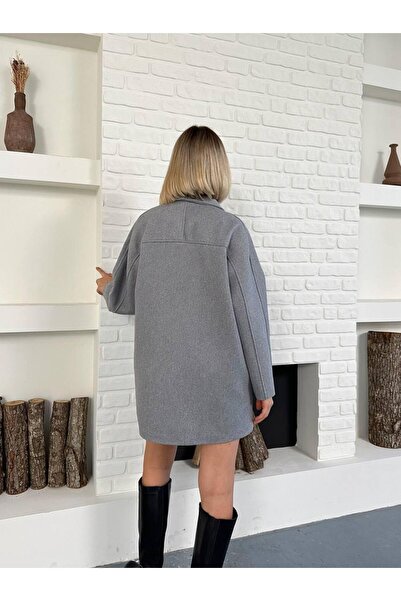 SUYA US WEAR Oversize Belted Short Cashmere Coat
