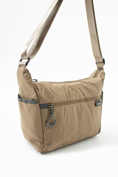 Sanmorris 6013 Women's Water Resistant Parachute Fabric 3-Eye Cross Strap Travel and Shoulder Bag