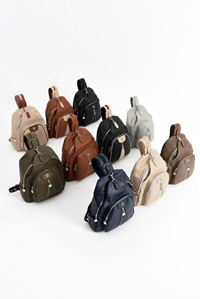 VESSARA Soft Leather Multi-Useful Multi-Compartment Backpack Suitable for Daily Use 728