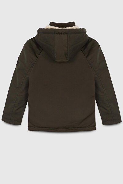 Benetton Boy's Coat 4-14 Years Khaki