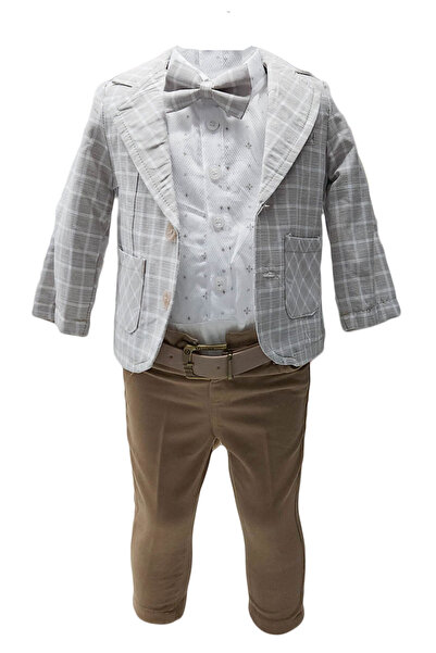 fantasialand Elegant Baptism Suit Grey Color