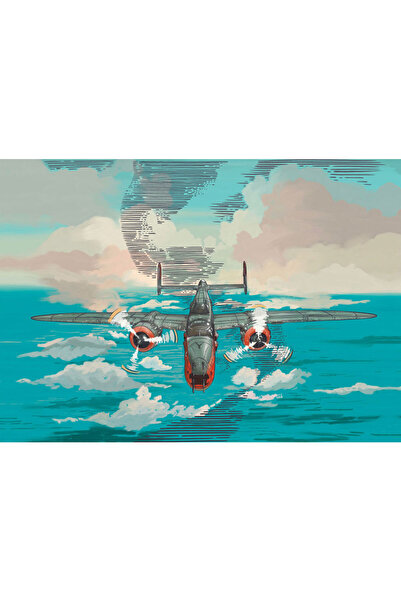 VIODESIGN Fototapet Copii, autoadeziv, Avion Apa , multicolor, 80x120 cm CO265