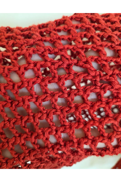 lupi Hand-Knitted Fishnet Cardigan