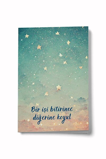 Bi Dünya Haber When One Job Is Done, Put It on Someone Else's Plate Star Mini Notebook