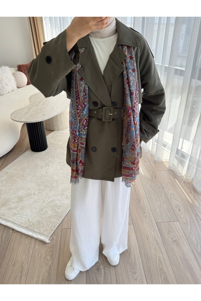 feiruz Premium Kumaş Astarlı Kemerli TrenchCoat