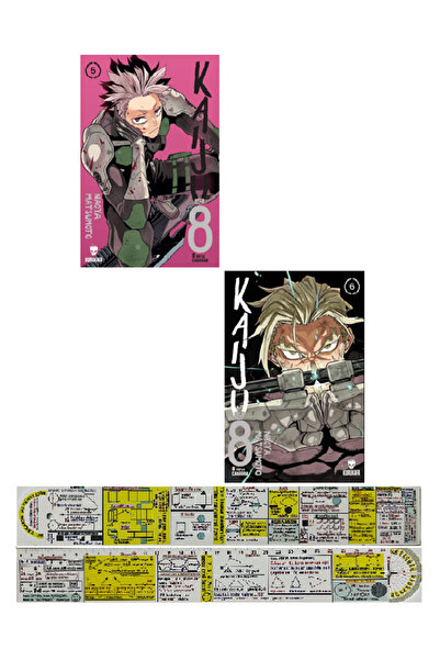 Kurukafa Yayınevi Kaiju No 8 5-6. Ciltler Manga Seti + Mat. Öğreten Cetvel