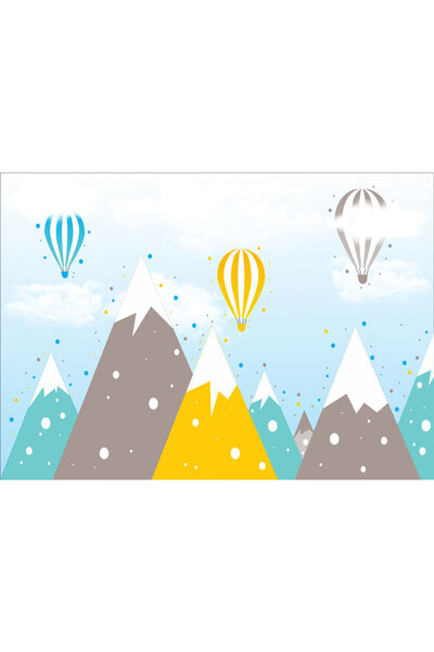 VIODESIGN Fototapet copii Munti Colorati, autoadeziv, 80x120 cm