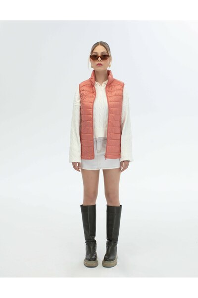 ABOUT US Quilted Fully Padded Seasonal Regular Fit Vest # 4630