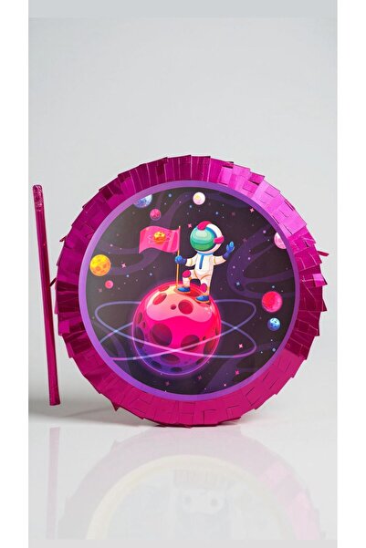 Cadde Süs Happy Birthday Temalı Katlanabilir Pinyata Ve Sopası