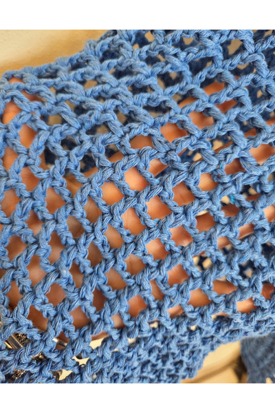 lupi Hand-Knitted Fishnet Cardigan