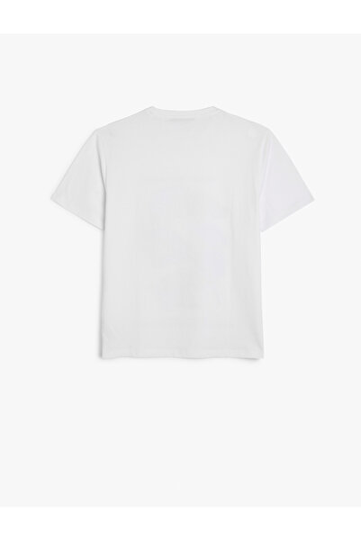 Koton Short Sleeve Crew Neck Regular Fit Cotton Printed T-Shirt