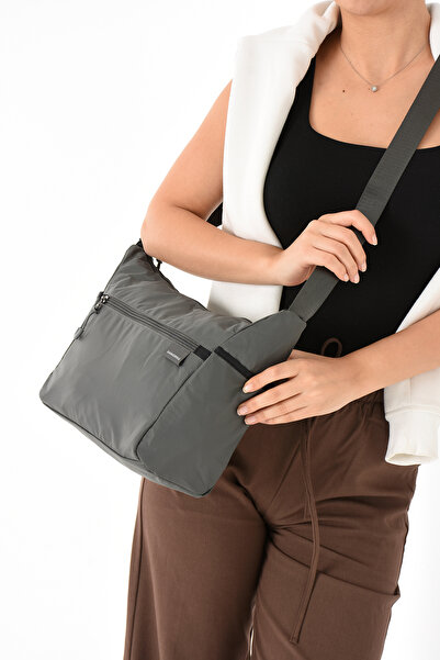 Sanmorris 6013 Women's Water Resistant Parachute Fabric 3-Eye Cross Strap Travel and Shoulder Bag