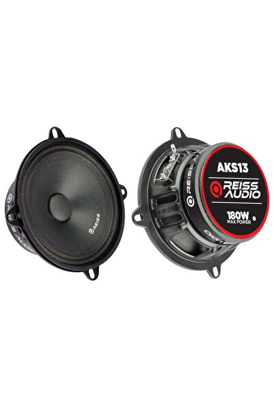Reiss Audio Rs-AKS13 Çifti 360wat-180w Rms deprem serisi 13 Cm Oto Midrange Hoparlör Metal Kapaklı