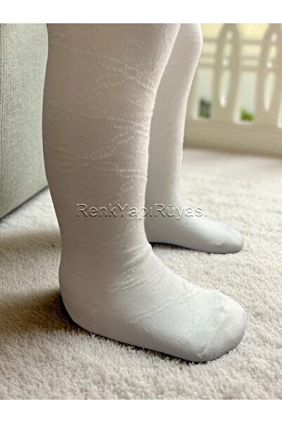 RENK YAPI RÜYASI 80% Cotton Self-Patterned Girls' Tights High Quality Girls' Tights